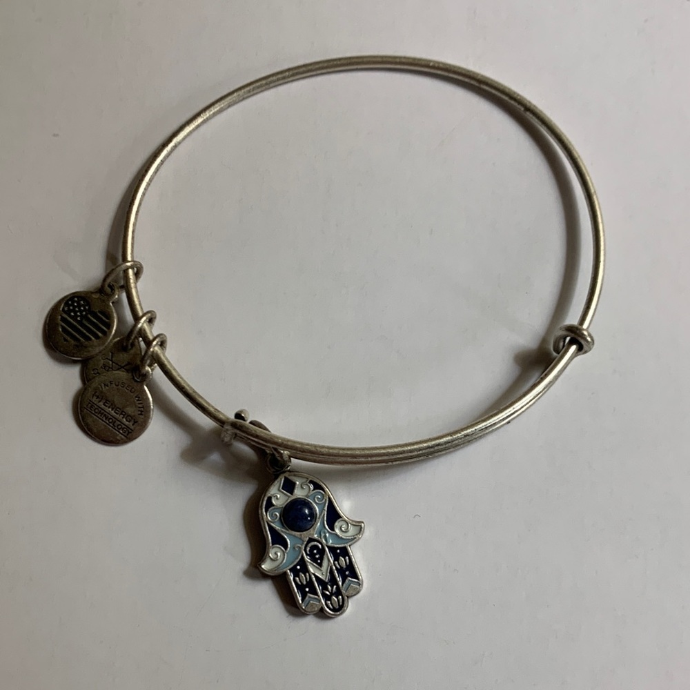 Alex and Ani Silver Hamsa Charm Bracelet
